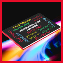 Graduation Party Guest Book Fun Colorful