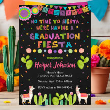 Graduation Party Invite Mexican Fiesta Invitation