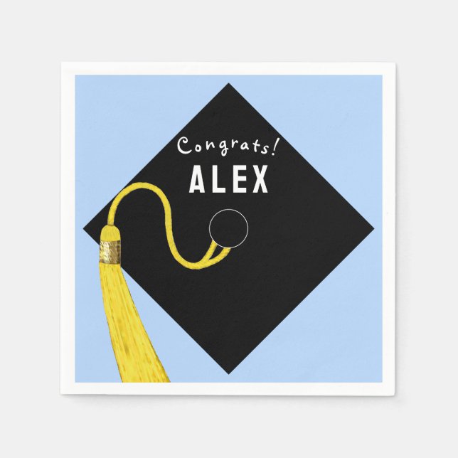Graduation Party Napkins Serviette (Vorderseite)