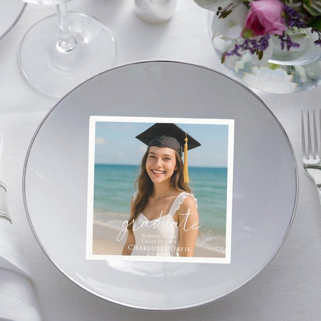 Graduation party photo script  serviette (Von Creator hochgeladen)