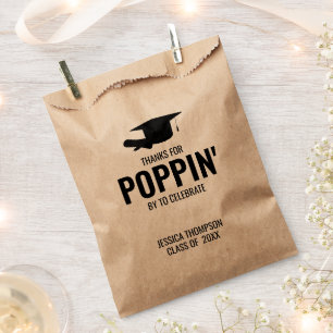 Graduation Party Popcorn Cookie Class of 2024 Geschenktütchen