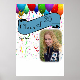 Graduation Party Poster Unterschrift