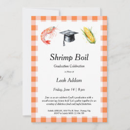Graduation Party Shrimp Boil Invitation Einladung