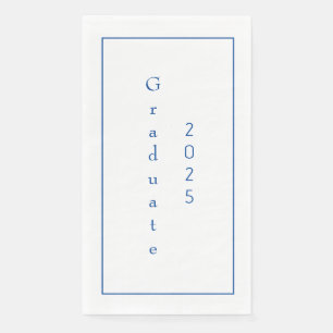 Graduation Party Student Graduate 2025 Text blau Serviette