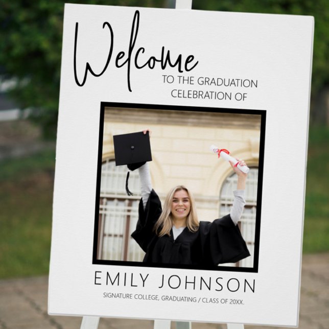 Graduation Party Welcome Sign Template Poster (Von Creator hochgeladen)