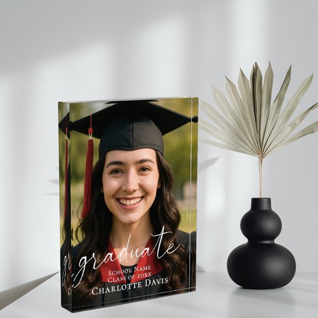 Graduation Photo Sign Celebrate the Graduate Fotoblock (Von Creator hochgeladen)