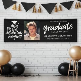 Graduation Photo - The Adventure Begins Virtual Banner