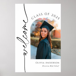 Graduation Photo Welcome Sign  Poster