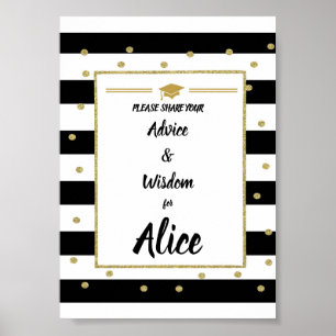 GRADUATion sign Advice and wisdom Poster