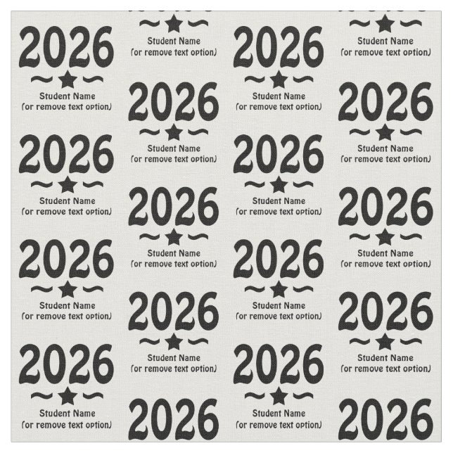 Graduation Star Class of 2026 Grad Stoff (Nahaufnahme)