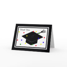 Graduation Thank You Card -- Graduation Cap