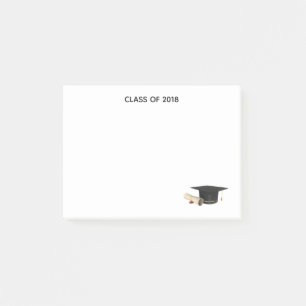 Graduationsstufe und Diplomklasse 20XX Post-it Klebezettel