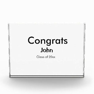 Graduiern Name Glückwunsch Datum Jahrestext Fotoblock