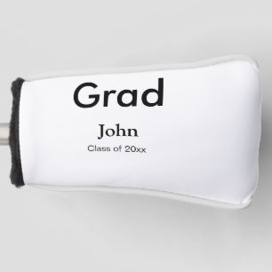 Graduiern Name Glückwunsch Datum Jahrestext Golf Headcover
