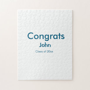 Graduiern Name Glückwunsch Datum Jahrestext Puzzle
