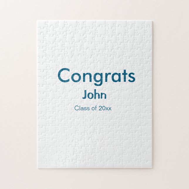 Graduiern Name Glückwunsch Datum Jahrestext Puzzle (Vertikal)