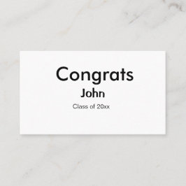 Graduiern Name Glückwunsch Datum Jahrestext Visitenkarte