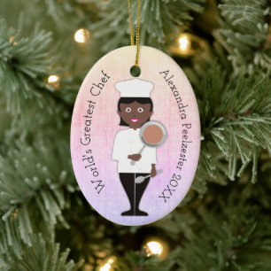 Graduierte Afrikanerin Koch Keramik Ornament