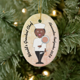 Graduierte Afrikanerin Koch Keramik Ornament