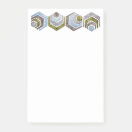 Graduierte Hexagon Post-it Klebezettel