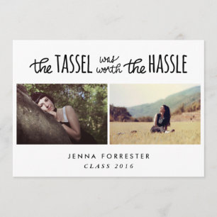 Graduierte Quaste war die Fotos der Mühe-zwei wert Einladung