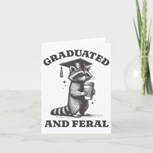 Graduierte und Feral-Raccoon Cl von 2025 Vintag Karte