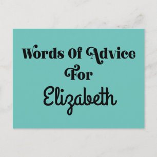 Graduiertenberatungskarte für Gäste und Erwachsene Postkarte