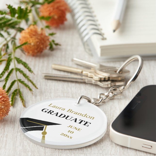 Graduiertenkappenregelung Schlüsselanhänger (Vorderseite rechts)