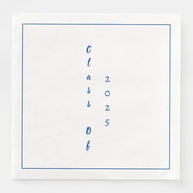 Graduiertenklasse 2025 serviette (Vorderseite)