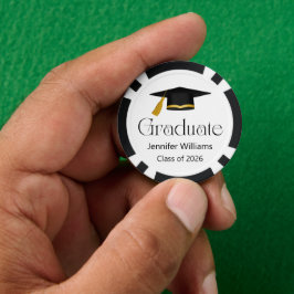 Graduiertenklasse der trendy Typografie 2024 Pokerchips