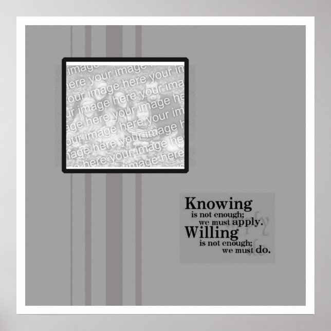 Graduiertenposter mit Zitat Poster (Vorne)