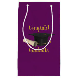 Graduiertenschule und Glückwunsch Kleine Geschenktüte