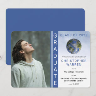 Graduierter Abschluss für Erdumweltwissenschaften Ankündigung