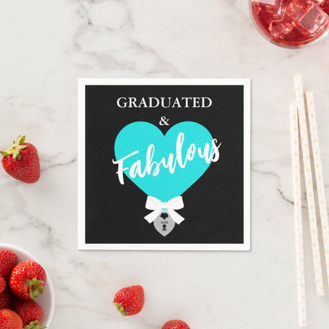 Graduiertes und fabelhaftes Celebration Party Serviette (Beispiel)