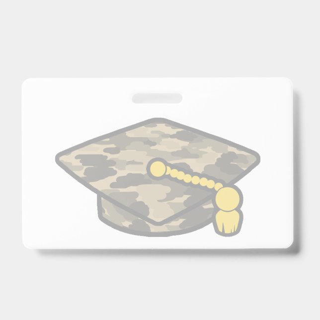 Graduierung Cap Khaki-Camouflage Ausweis (Vorderseite)