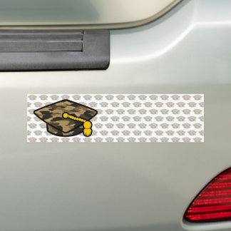 Graduierung Cap Khaki-Camouflage Autoaufkleber