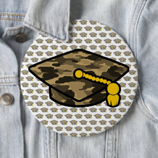 Graduierung Cap Khaki-Camouflage Button