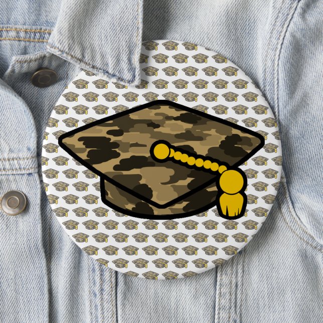 Graduierung Cap Khaki-Camouflage Button (Beispiel)