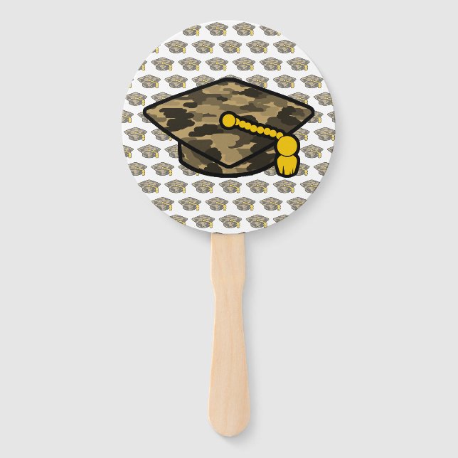 Graduierung Cap Khaki-Camouflage Fächer (Vorderseite)