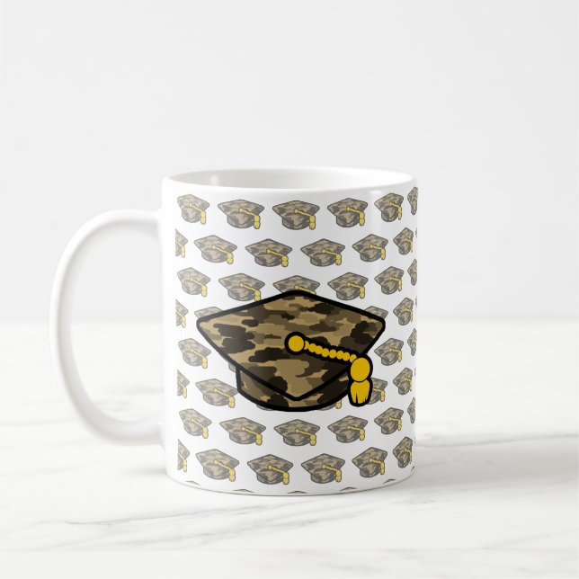  Graduierung Cap Khaki-Camouflage Kaffeetasse (Links)
