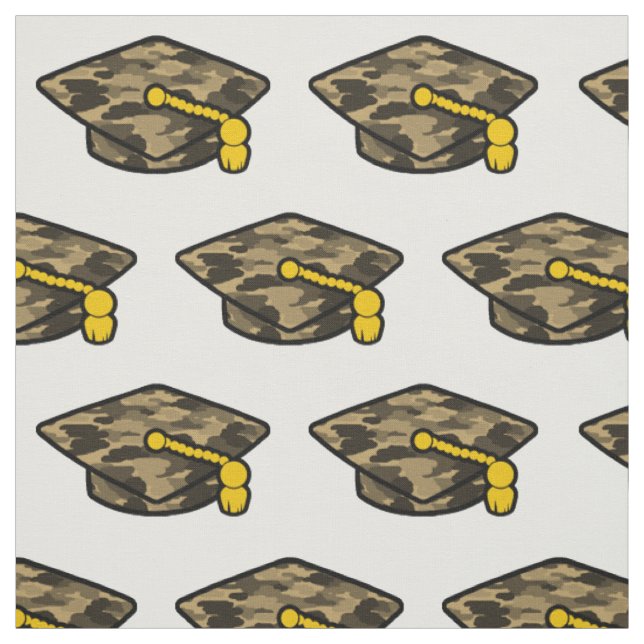 Graduierung Cap Khaki-Camouflage Stoff (Muster)