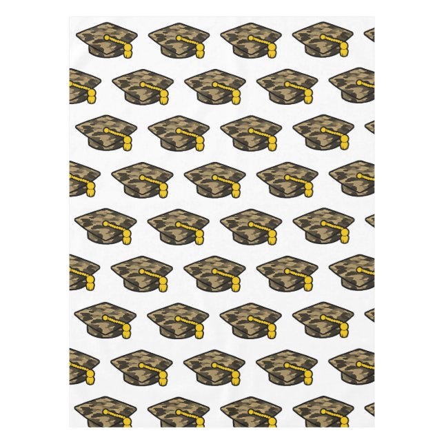 Graduierung Cap Khaki-Camouflage Tischdecke (Vorderseite)