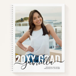 Graduierung Guest Book Modern Minimum White Notizbuch