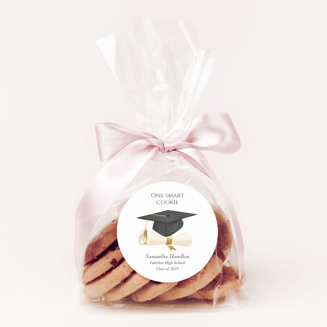 Graduierungshöchstgrenze Personalisiert Runder Aufkleber (Von Creator hochgeladen)