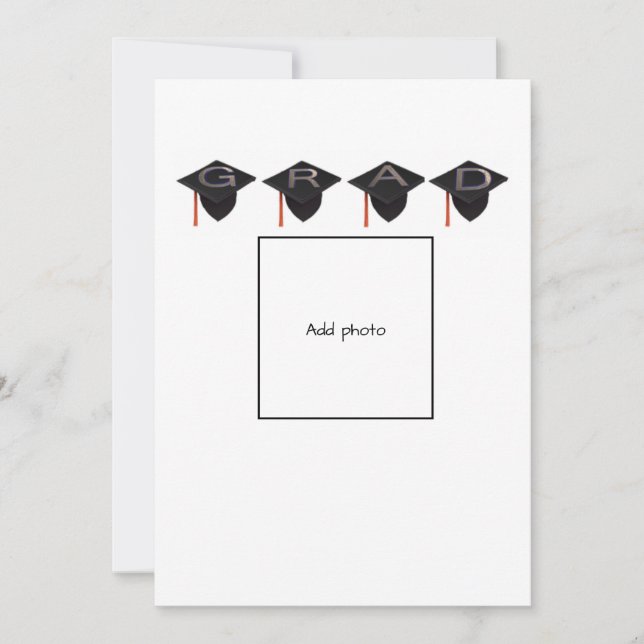 Graduierungskarte Schwarz-Gold-Grußkarte Feiertagskarte (Vorderseite)