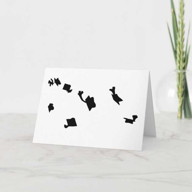 Graduierungskarten Dankeschön Karte (Vorderseite)