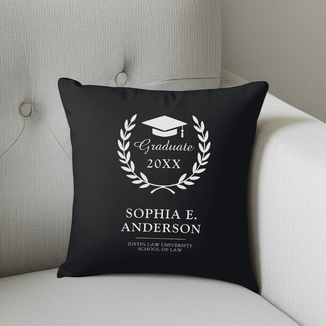 Graduierungsname & School Emblem Celebration Keepa Kissen (Von Creator hochgeladen)