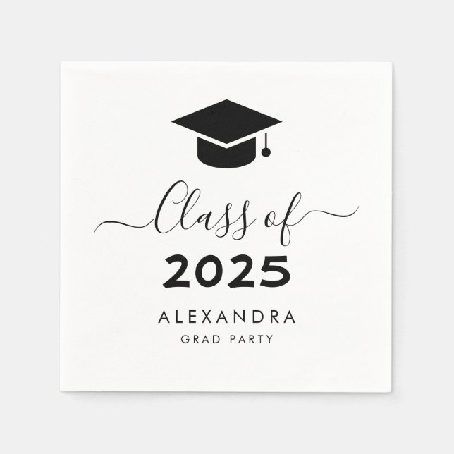 Graduierungsobergrenze 2025 serviette (Vorderseite)