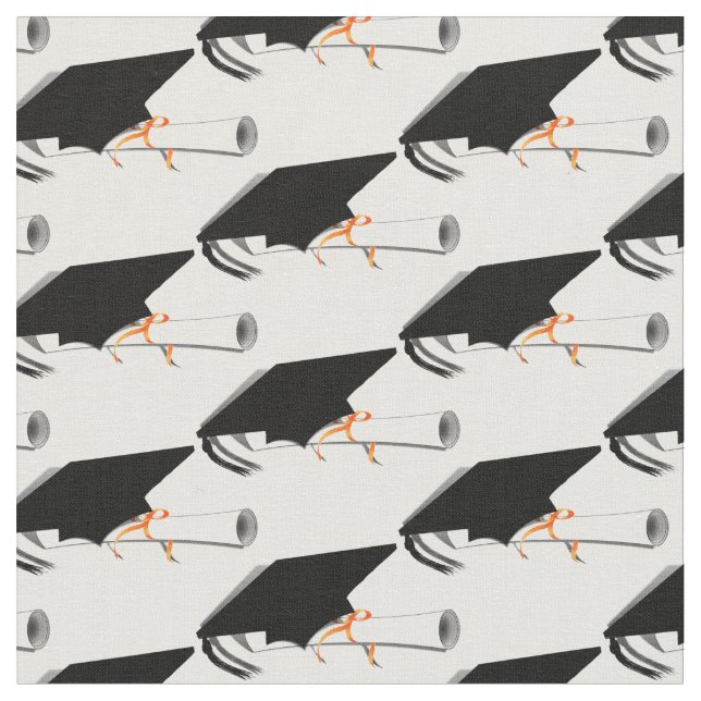 Graduierungsobergrenze mit Diplom Stoff (Nahaufnahme)