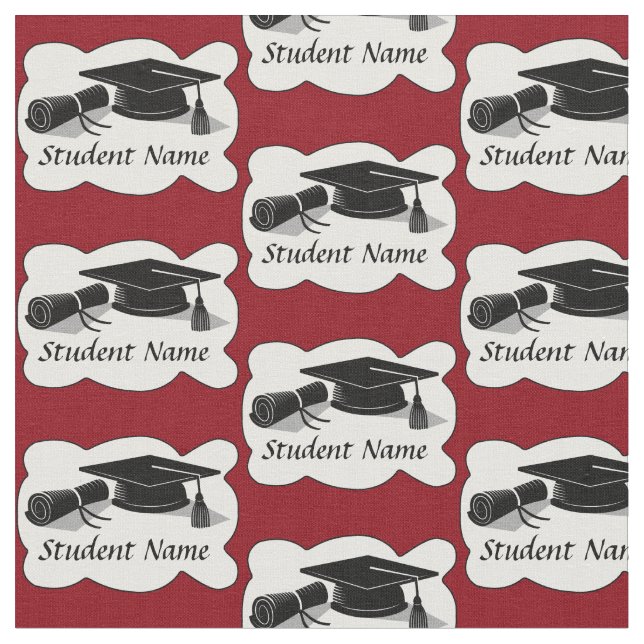 Graduierungsobergrenze und Diplom Stoff (Nahaufnahme)